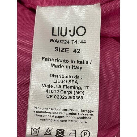 Liu Jo Pink Pinstriped Long Sleeve Blazer Dress Sz IT42 US 6 - Picture 7 of 8